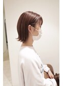 シャギーボブ外はねウルフボブ