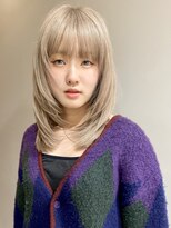 イギー(igggy)&nbsp;ホワイトベージュ☆レイヤーカット