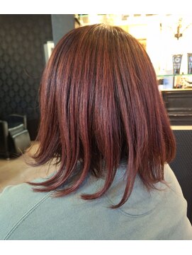 ローレン(LOREM) ハイライト×レッドパープル12.21クラゲヘアー