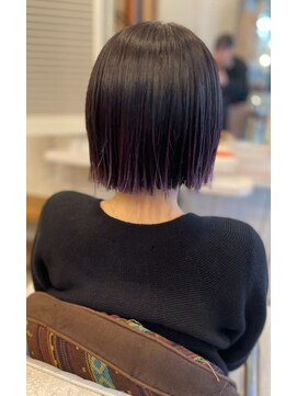 シークレットミラーズ(SECRET MIRRORS) ぱっつんボブ×シルキーパープル