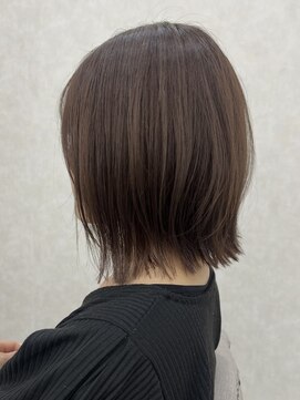 ロエン 西岡崎店(ROEN) 外ハネボブ、外ハネ、ボブ、ベージュカラー、