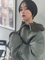 フッズ(HOODS)&nbsp;ショートヘアー　暗髪マッシュ