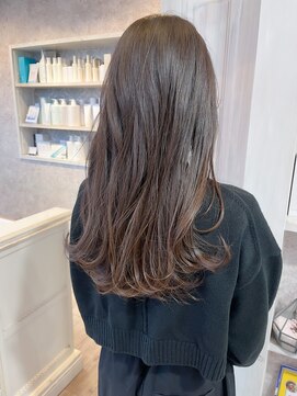 キャアリー(Caary) 福山人気20代30代ショコラブラウン艶髪ロングヘアゆるふわ巻き
