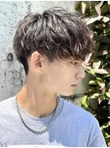 ツイストスパイラルパーママッシュウルフシャドウパーマ束感