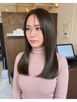 零秒女髪 千里丘店&nbsp;髪質改善で叶える上品な艶カラー美髪ロング艶髪髪質改善カラー