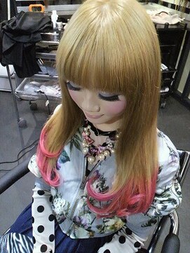 トリックストア(TRICK STORE) 毛先ピンクのグラデーションカラー