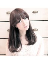 ベル 表参道店(Belle)&nbsp;『外国人風の子供風』スモーキーピンク×ワイドラウンドバング