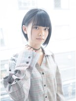 サロンドミルク 原宿(salon de MiLK)&nbsp;【salon de MiLK原宿】耳かけボブレイヤー×ダークアッシュ