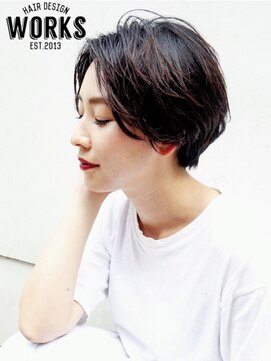 ワークス ヘアデザイン(WORKS HAIR DESIGN) 透明感ショートヘアスタイル