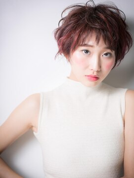 カバーヘア ブリス 北浦和(COVER HAIR bliss) 個性的カラーの小顔マニッシュショートw北浦和10代20代30代