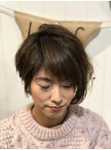 ショートアシンメトリーボブ