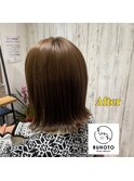 カットモデルで毛先のみカット♪