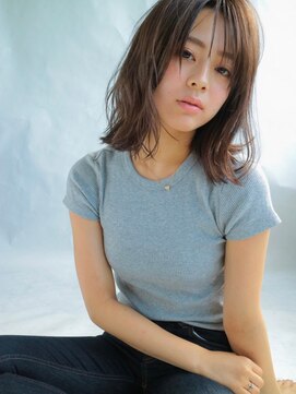 ソヨン 名古屋店(SOYON) ココアブラウン 外ハネ くびれヘア