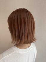 ルシール バイ アリア(Lucir by aria)&nbsp;ぷっつりボブ×オレンジベージュ♪