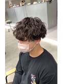 波巻きパーマ