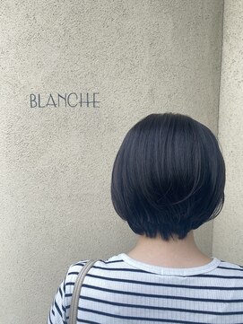 ブランシェ ヘアデザイン(BLANCHE hair design) 黒髪×ショートボブ