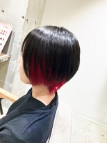 リコラックスビー(LICO LUXBE)&nbsp;ショート＿インナーカラー＿レッド