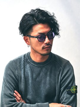 ヘアーガーデンルート(HairgardenROOT) 波巻きパーマツイストスパイラルパーマ刈り上げマッシュマンバン