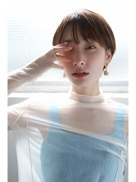 エレン 池袋(ElEn.) 似合わせ診断小顔カット×ショートボブ ベージュ 髪質改善