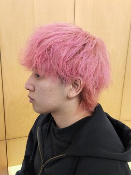 ニアウ 伊勢崎連取店(Niau) マッシュウルフメンズカラーハイトーン