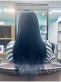 ブルーブラック☆サラ艶ロング