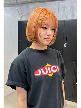 ゴブンノロク(GOBUN NO ROKU) 担当　竹橋/ボブ　オレンジカラー