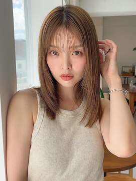 アグ ヘアー リガーレ 盛岡本宮2号店(Agu hair ligare) 《Agu hair》numberA.ベースケアミルク×レイヤーストレート