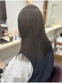 透明感グレージュカラー