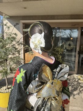 アミュー(amiu) 成人式ヘアセット.着付け