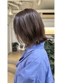外はねボブ×透明感ブラウン