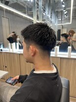 メンズサロン キング 梅田店(Men’s salon K!ng)&nbsp;ホワイトメッシュ/ツイスト/ツイスパ/パーマ/メンズ/眉毛
