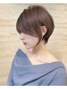 ロンドプロフィール 浦和(Lond profil) 大人可愛い20代30代40代黒髪前下がりショートボブ丸みショート◎