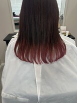 アウラヘアーサロン(aura hair salon)&nbsp;裾カラーRED
