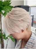 ボブルフ/ネビージュ/小顔/ワンレン/スモーキーアッシュ[渋谷駅]