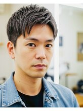 クート オム 南浦和(ku-to homme)&nbsp;南浦和/メンズカット/メンズスパイキーショート/ハイライト