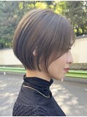 表参道ショートボブ酸性ストレートコンパクトショート40代