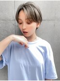 【GEEKS渋谷】スモーキーアッシュ/クールショート/20代30代/小顔