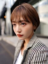 ギークス(GEEKS)&nbsp;【GEEKS渋谷】耳かけ/大人ショートボブ/マロンベージュ/秋カラー