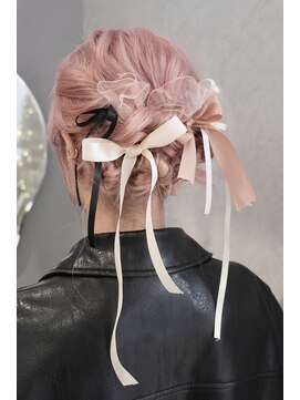 クム(kumu) ボブヘアセット/もこもこヘア/結婚式/お呼ばれ/リボンヘア