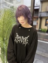 ナナ(NANA)&nbsp;ウルフカット/ラベンダー/ブリーチ/カラー