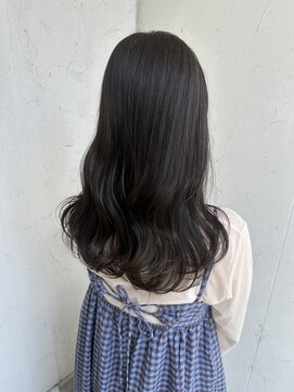 ジュエ ヘアー デザイン(Jue hair design) 冬のダークグレージュ/ワンカラー/ゆるふわ/20代30代/知立