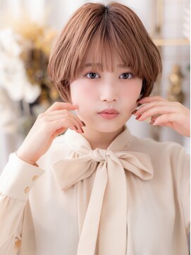 大人ガーリーオレンジゴールドプードルボブa北浦和20代30代40代