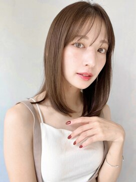 アグノス 青山(Agnos) 20代30代40代◎大人可愛いくびれヘアセミディ前髪#403f1227