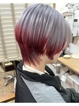 ラウラアンドロー(LAURA&RO) ダブルカラー/ケアブリーチ/インナーカラー/ベージュ【塚口】