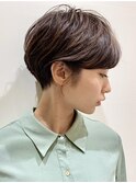 大人マッシュショート/絶壁ゼッペキ解消/くせ毛多毛/耳掛け/襟足