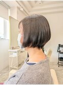 ショートボブ☆ベージュカラー