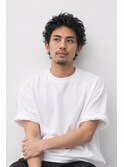 大人の無造作メンズパーマ