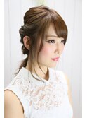 結婚式＆二次会　ハーフアップ小顔ヘアーアレンジ☆