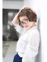 ボンヌーベル&nbsp;【Bonne Nouvelle】ラフに可愛く☆ショートパーマボブ