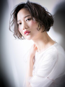 モッズヘア 越谷(mod's hair) *mod's越谷*無造作カール★黒髪くせ毛風ガーリーボブｘ